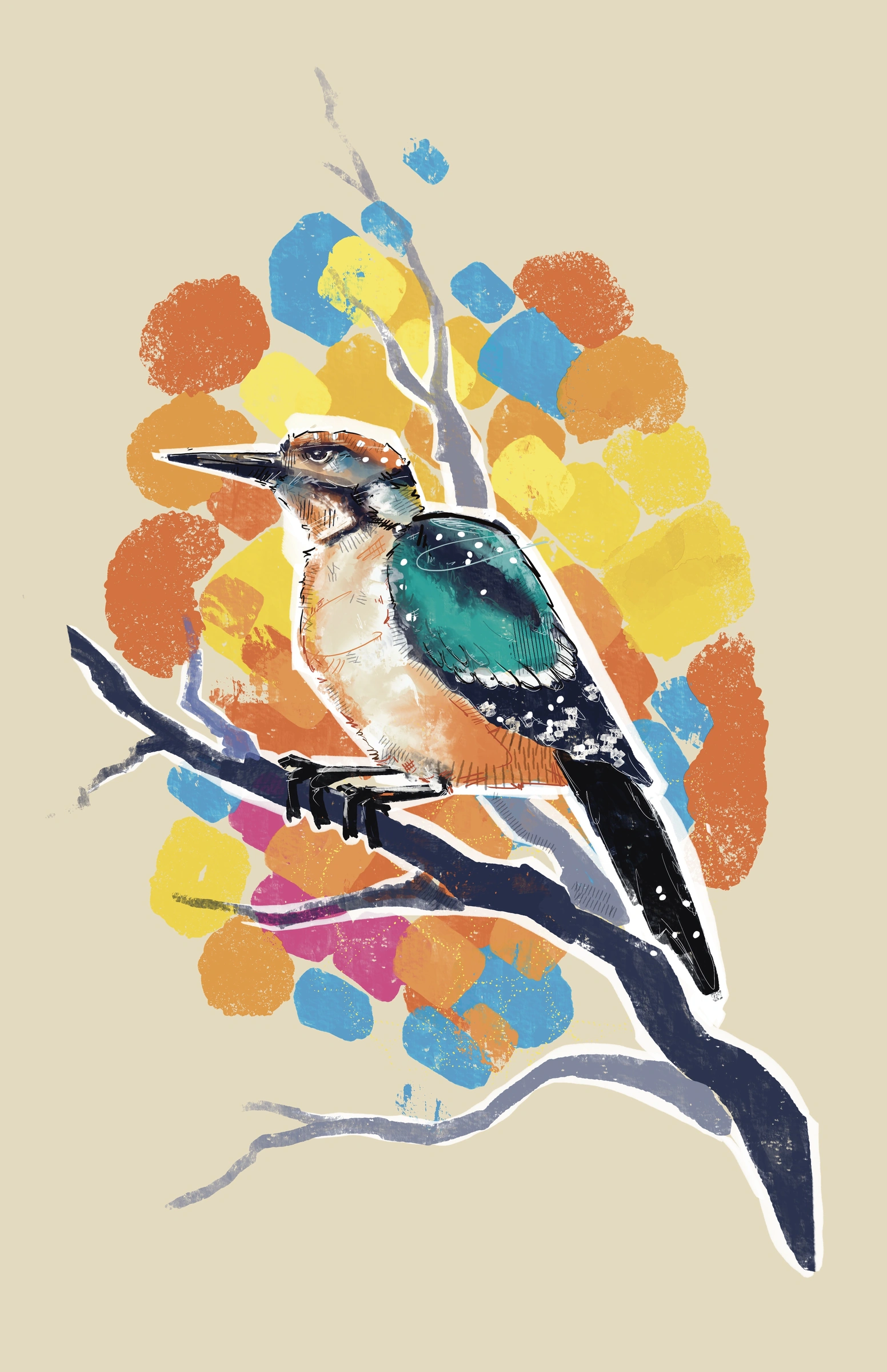 Woodpecker I — Digital Painting by Gary Keeler